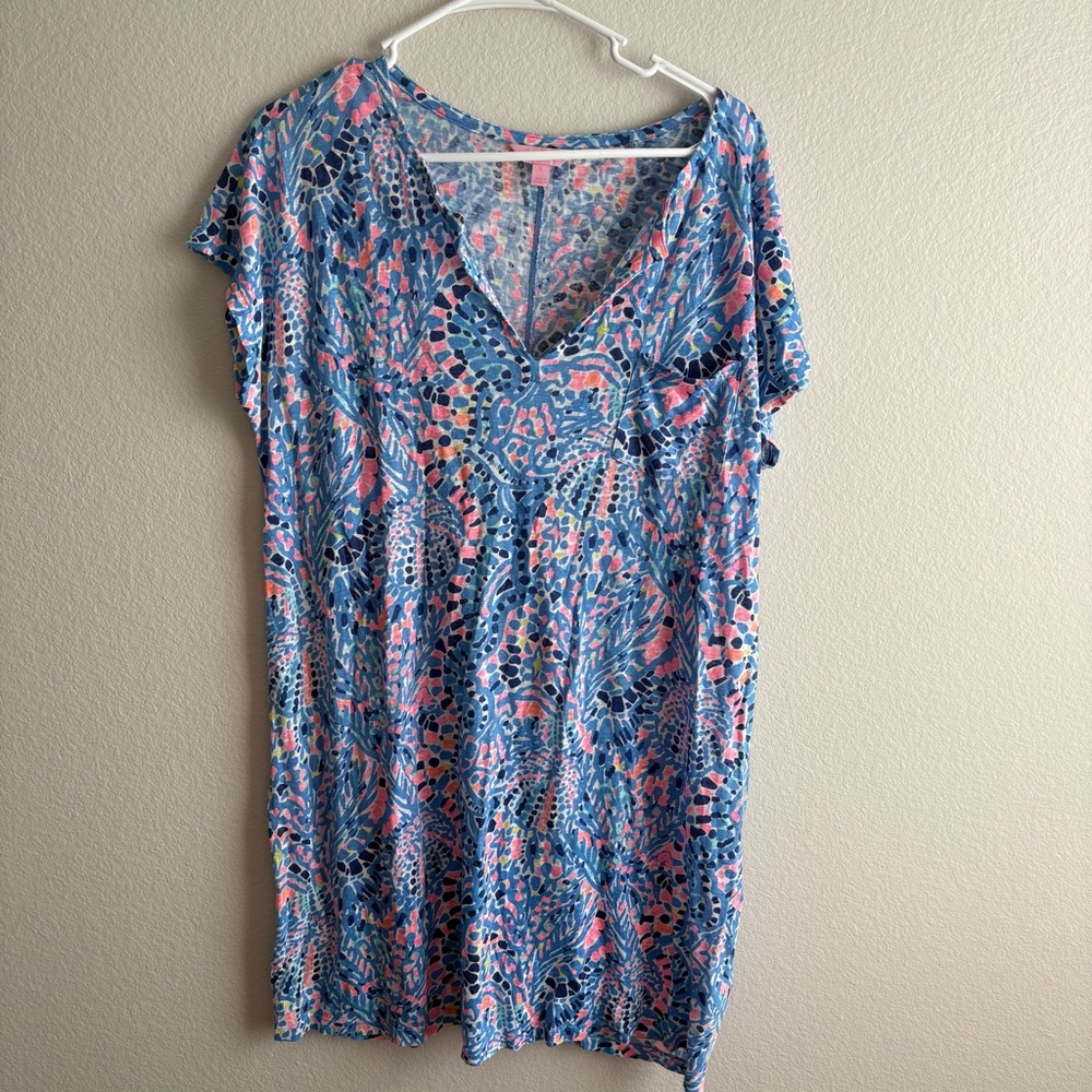 Lilly Pulitzer Duval dress in the "Tic Tac Tile" print